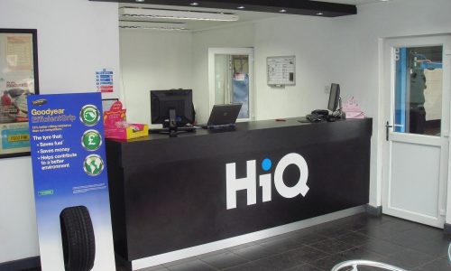 HiQ Redditch reception area