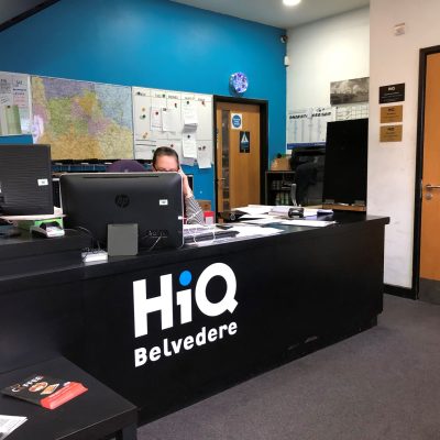 HiQ Tyres & Autocare Belvedere reception front desk