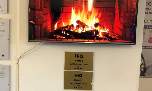 HiQ Bodmin warm reception area - 2017 and 2018 Gold Accredited centre