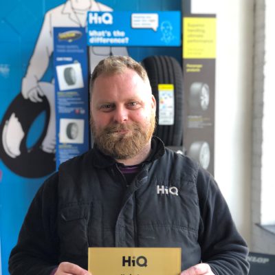 HiQ Helston receiving Gold Standard Award 2018- Dave Williams