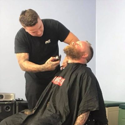HiQ Helston 'Dave the shave' raising money for Breast Cancer Care