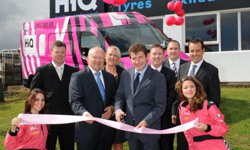 Cutting the ribbon at HiQ Kettering- re-launch September 2010