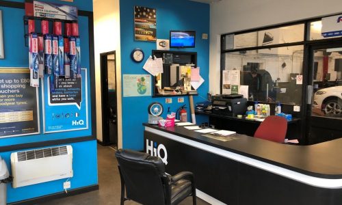 HiQ Erdington reception area.