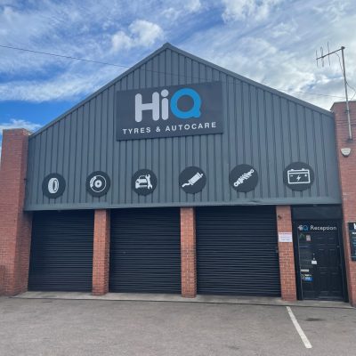 Hi Q Tyres Autocare Chesterfield new signage icons