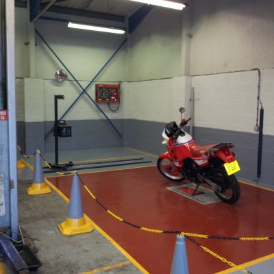 HiQ Northwich- motorcycle MOT bay