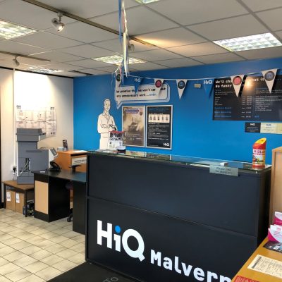 HiQ Malvern reception area
