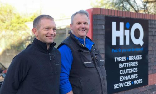 HiQ Tyres & Autocare Bath exterior signage