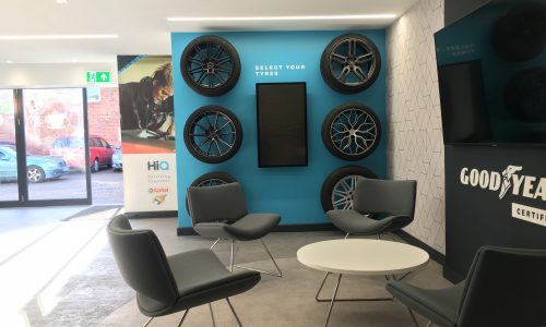 HiQ Castrol waiting area chairs