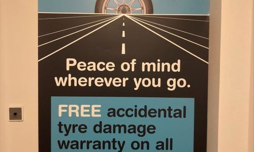 Hi Q Tyres Autocare Whiteley March Visit GY warranty poster