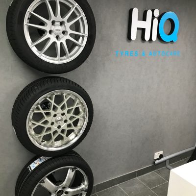 HiQ Tyres & Autocare Hedge End Tyre Wall.jpg