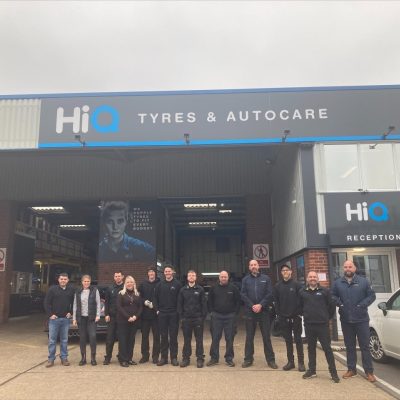 Hi Q Tyres Autocare Hedge End Visit March Team Photo