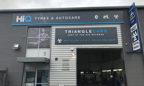 Hi Q Tyres Autocare Havant Team new signage