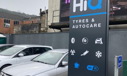 Hi Q Tyres Autocare Dover New Signage and totem