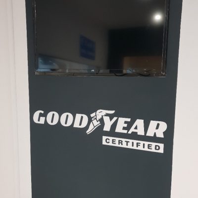 Goodyear signage at Hi Q Tyres Autocare Gosport