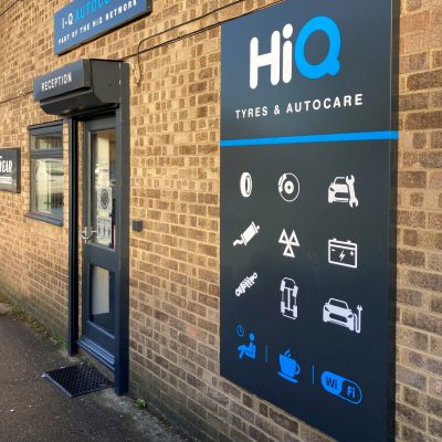 HiQ Tyres & Autocare Peterborough Entrance and fascia
