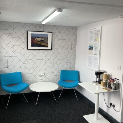 Hi Q Tyres Autocare West End brand new waiting area