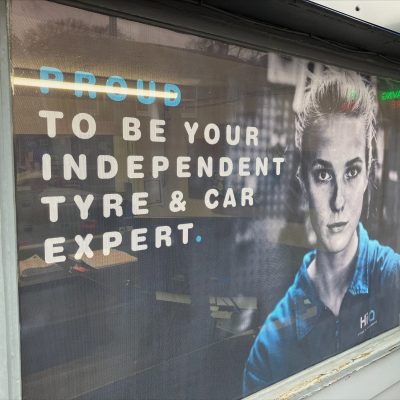 Hi Q Tyres & Autocare West End Proud to be your tyre expert advert