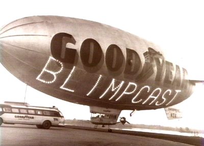 Goodyear Blimp Retro Image