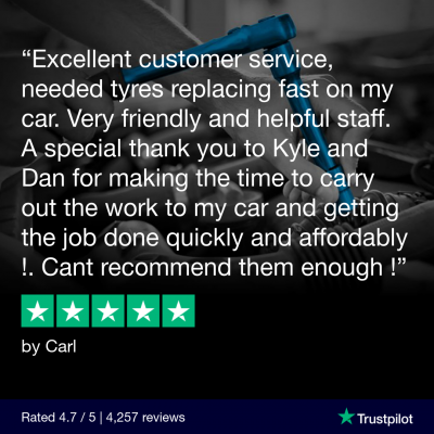 Hi Q Tyres Autocare Neath trustpilot review by Carl