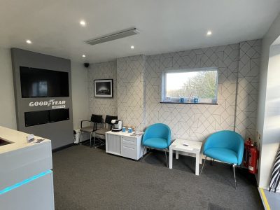 Hi Q Tyres Autocare Sheffield Internal Reception and New CI