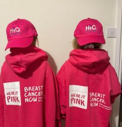 Hi Q Lancaster Halton twins wear it pink