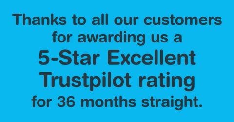 5000 Reviews and 36 Consecutive Months of 5 Star & Excellent Ratings