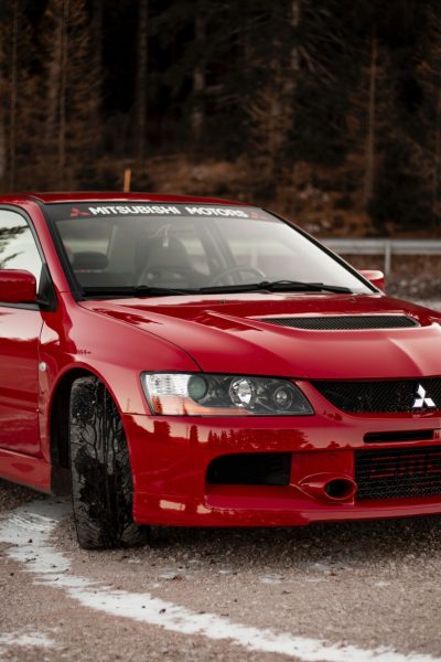 Red Mitsubishi