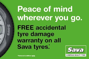 Sava FREE Accidental Tyre Damage Warranty