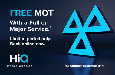 FREE MOT with a Full or Major Service