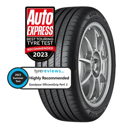 076802 Goodyear Award Win Packshot Efficient Grip Performance 2 Tyre Review Auto Express 2023